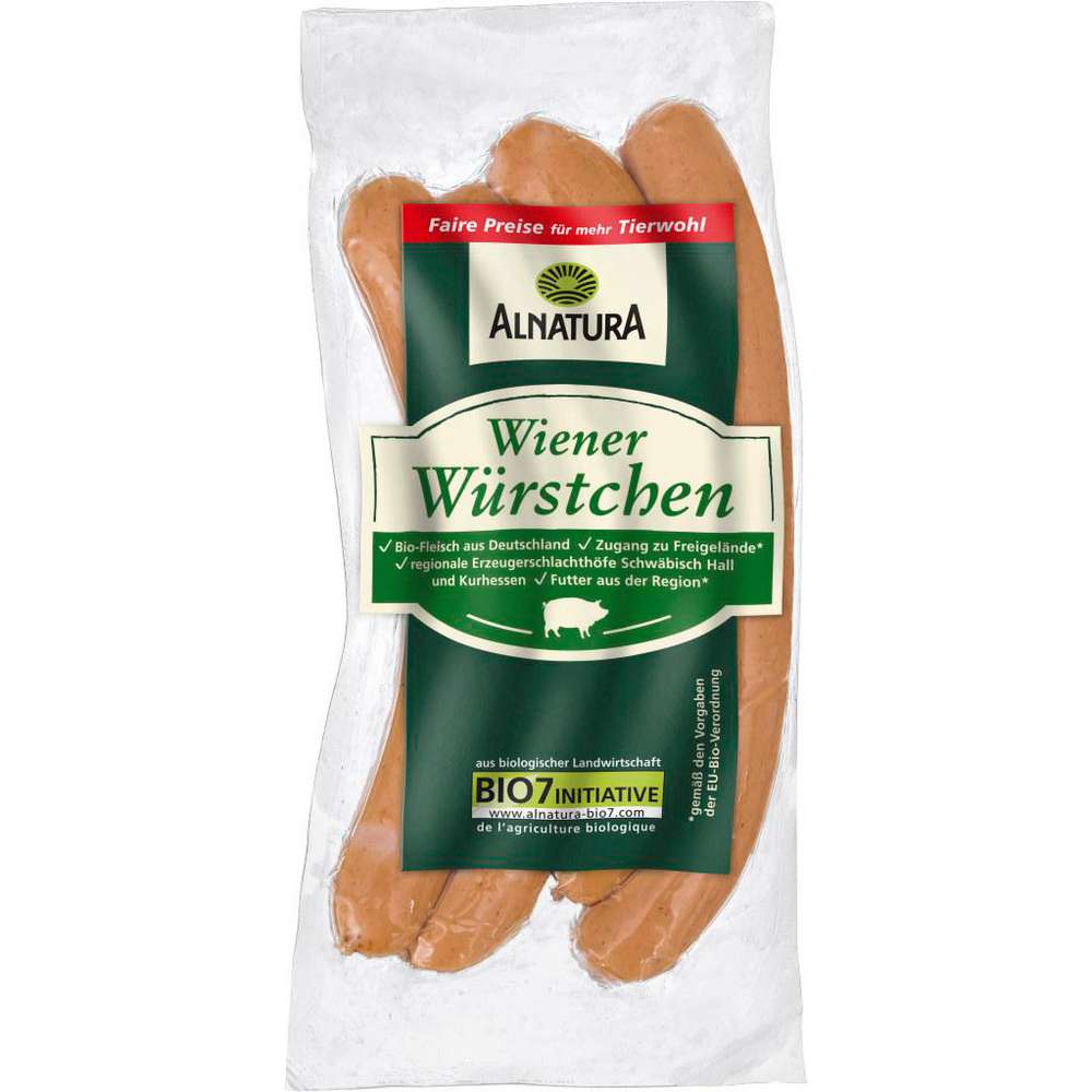 Produktabbildung Alnatura Bio-Wiener Würstchen