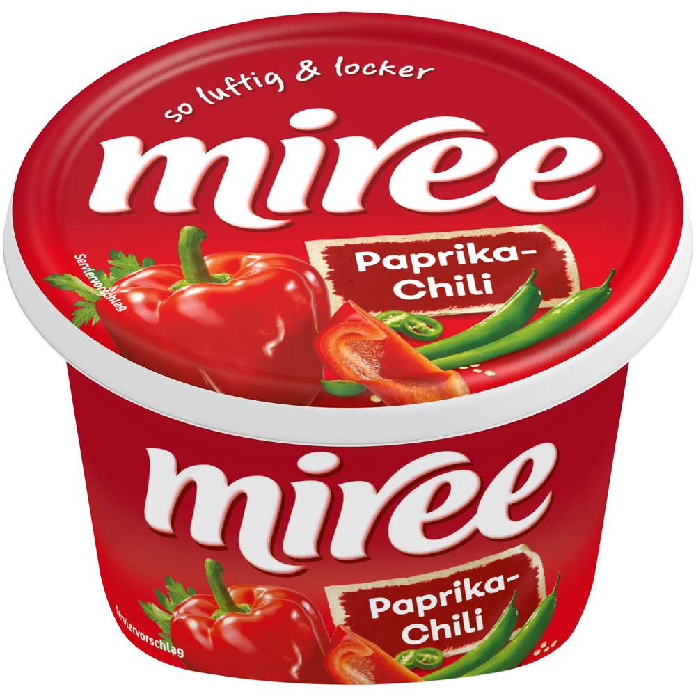 Produktabbildung Miree Frischkäse, Chili/Paprika