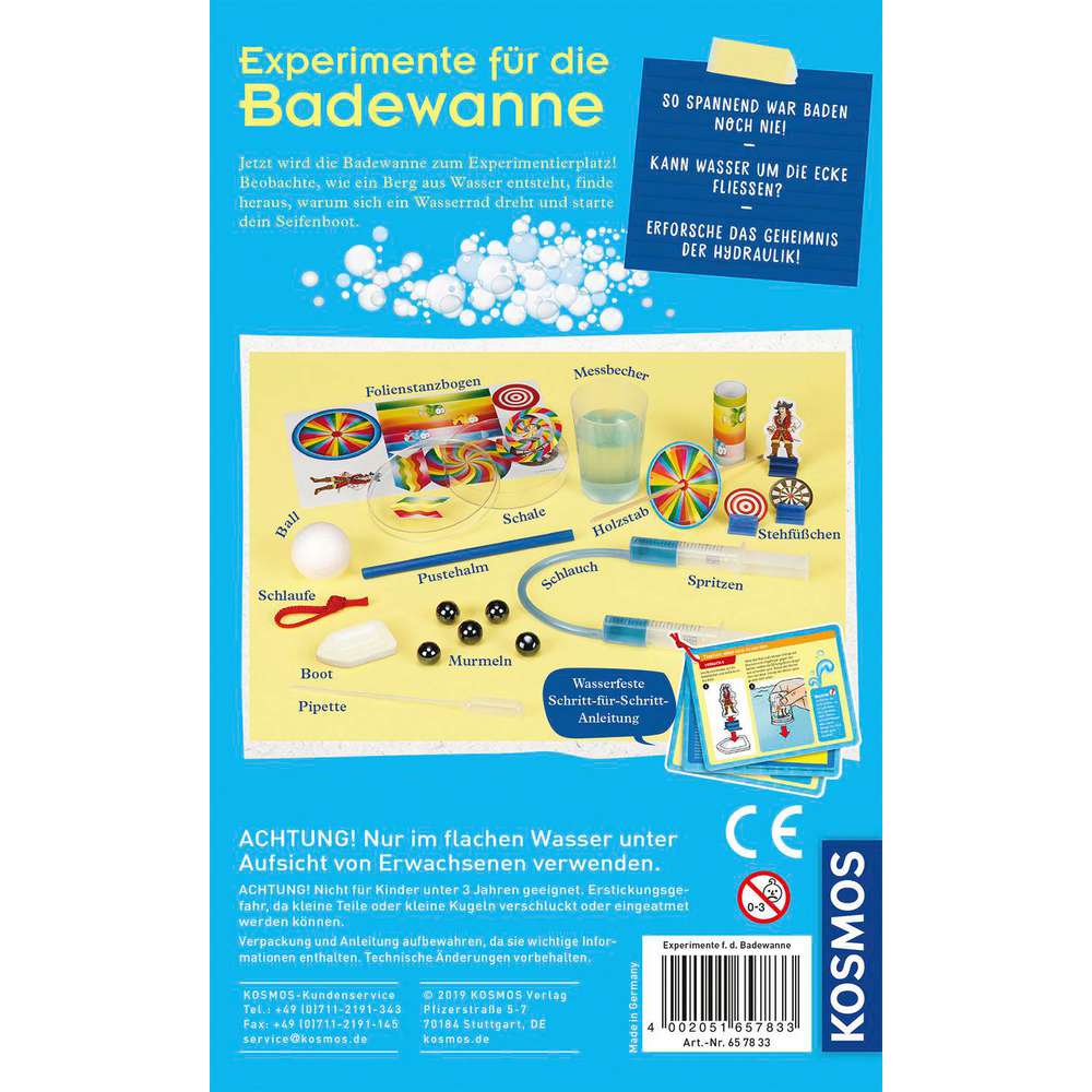 Produktabbildung Kosmos Mitbring Experimente für die Badewanne
