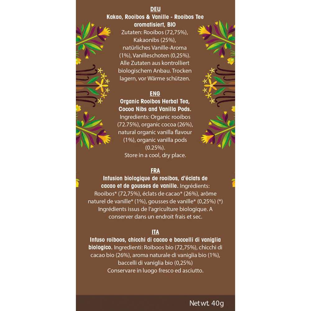 Produktabbildung English Tea Shop Bio Tee, Chocolate, Rooibos & Vanilla