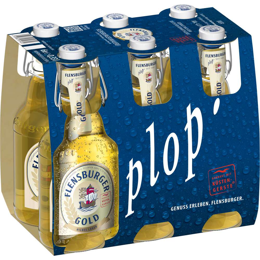Produktabbildung Flensburger Gold Bier 4,8% (6x 0,330 Liter)