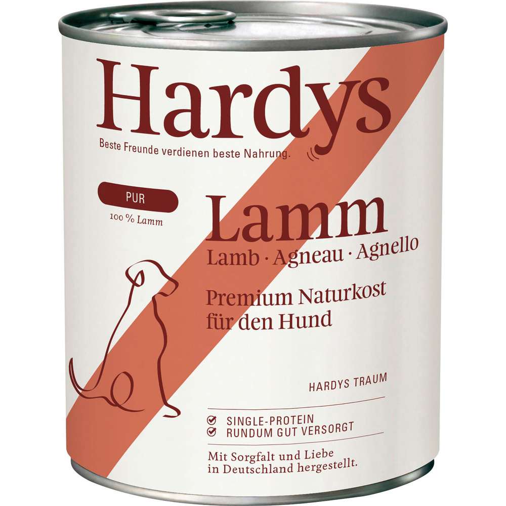 Produktabbildung Hardys Manufaktur Hunde-Nassfutter Pur, Lamm