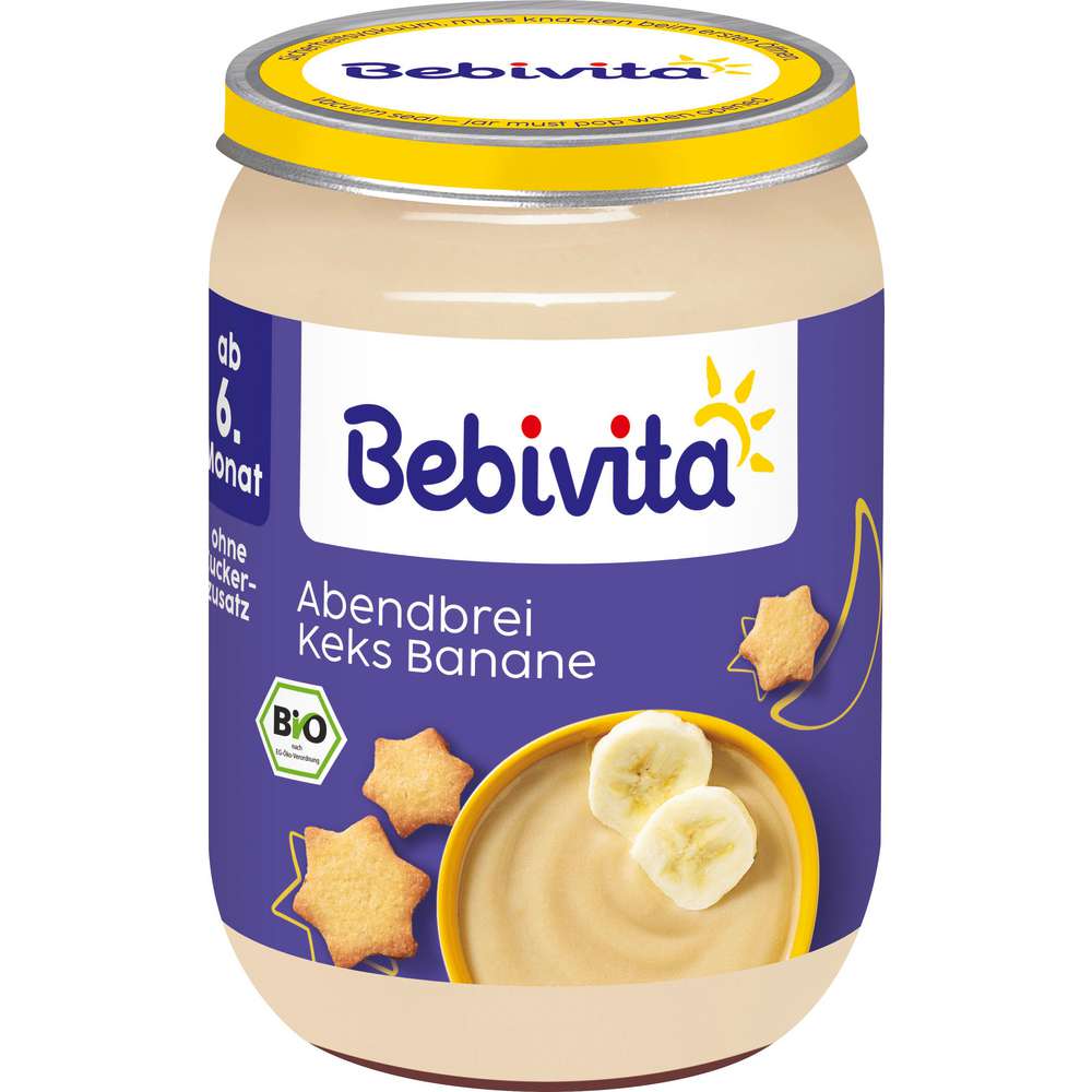 Produktabbildung Bebivita Abendbrei, Keks/Banane