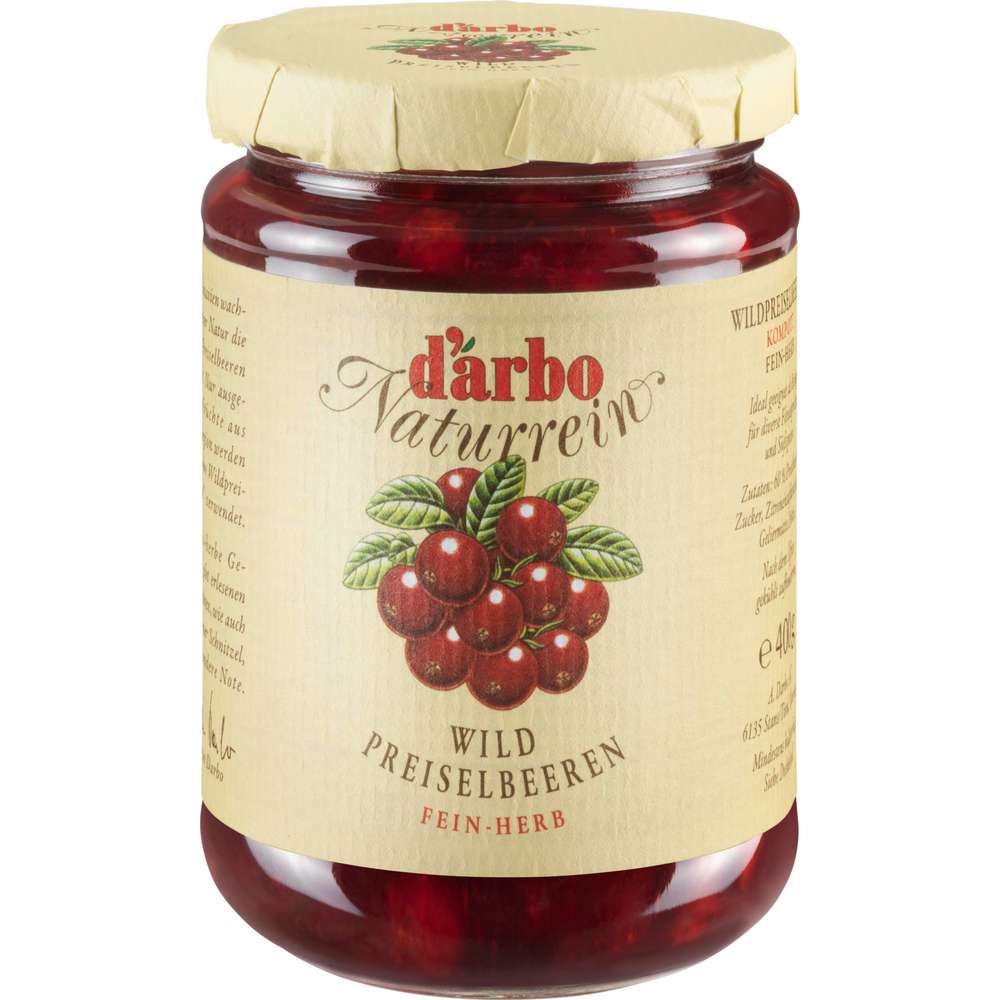 Produktabbildung Darbo Naturrein Wild Preiselbeeren Kompott