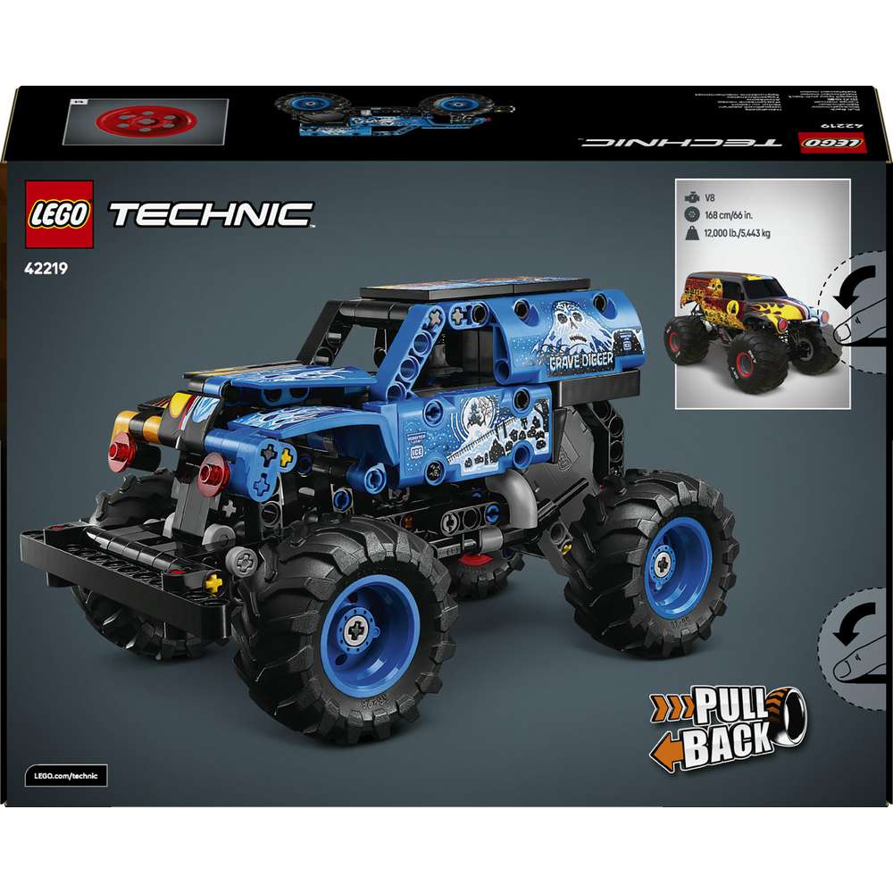 Produktabbildung Lego LEGO Technic Monster Jam Grave Digger Feuer und Eis 42219