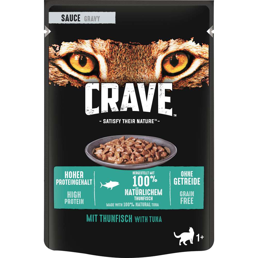 Produktabbildung Crave Katzen-Nassfutter, Thunfisch Sauce