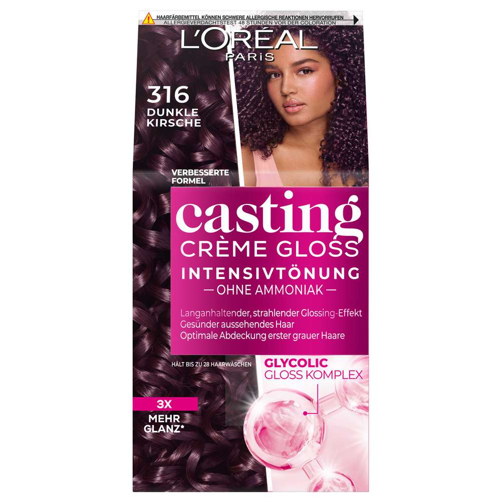 Produktabbildung L'Oreal Paris Haarfarbe Casting Creme Gloss, 316 dunkle Kirsch