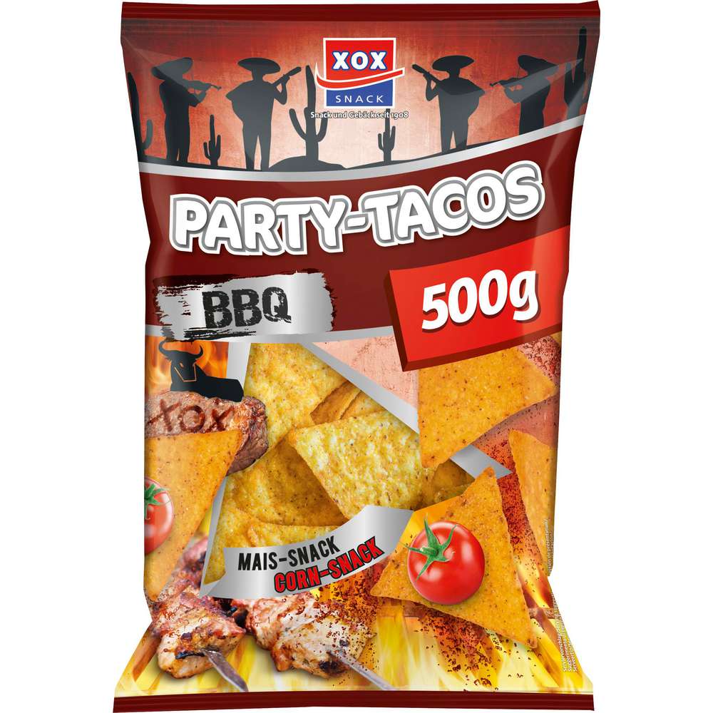 Produktabbildung XOX Party-Tacos, BBQ