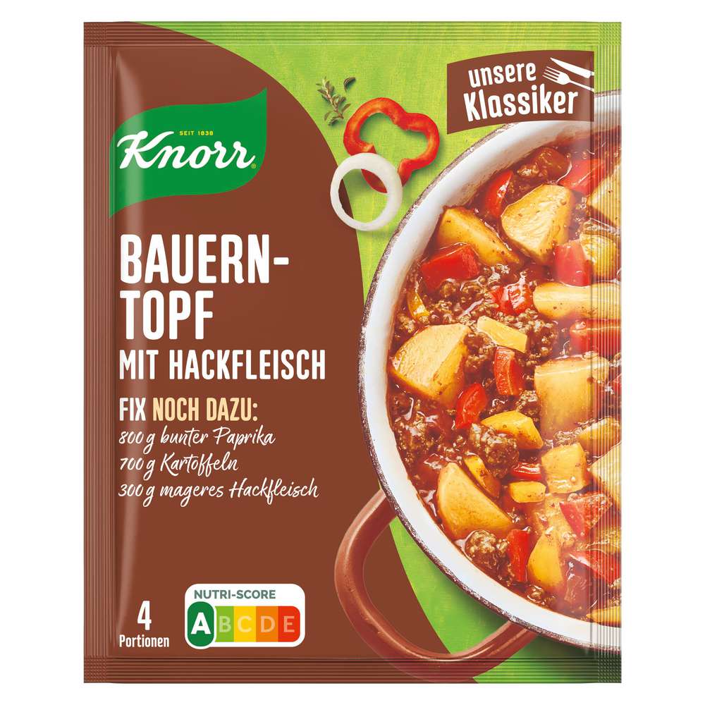 Produktabbildung Knorr Fix Würzmischung Bauerntopf mit Hackfleisch