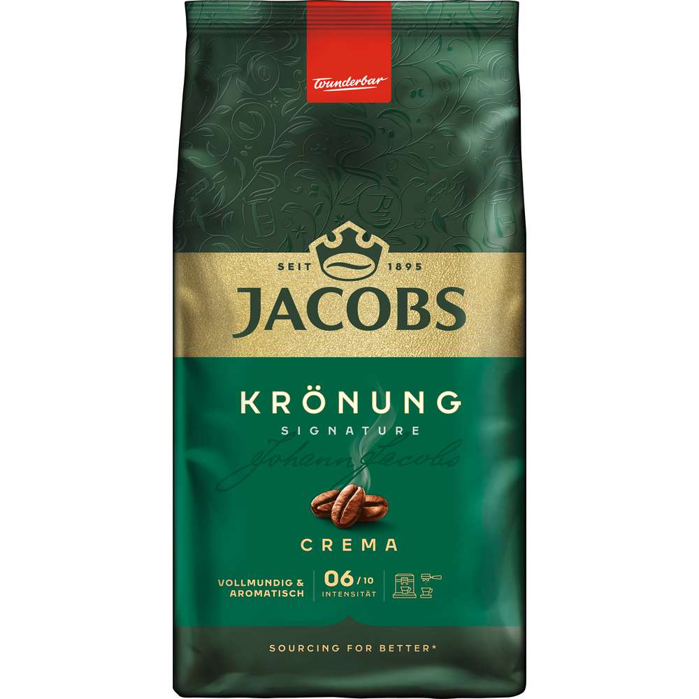 Produktabbildung Jacobs Kaffee Krönung Caffé Crema, ganze Bohnen