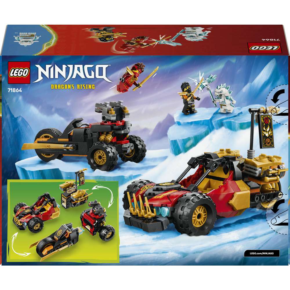 Produktabbildung Lego LEGO NINJAGO Kais und Coles Kombi-Flitzer 71864
