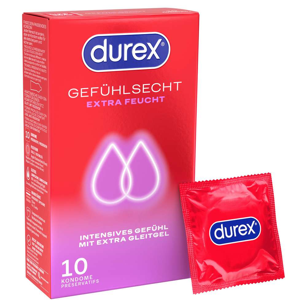Produktabbildung Durex Kondome Gefühlsecht, extra feucht