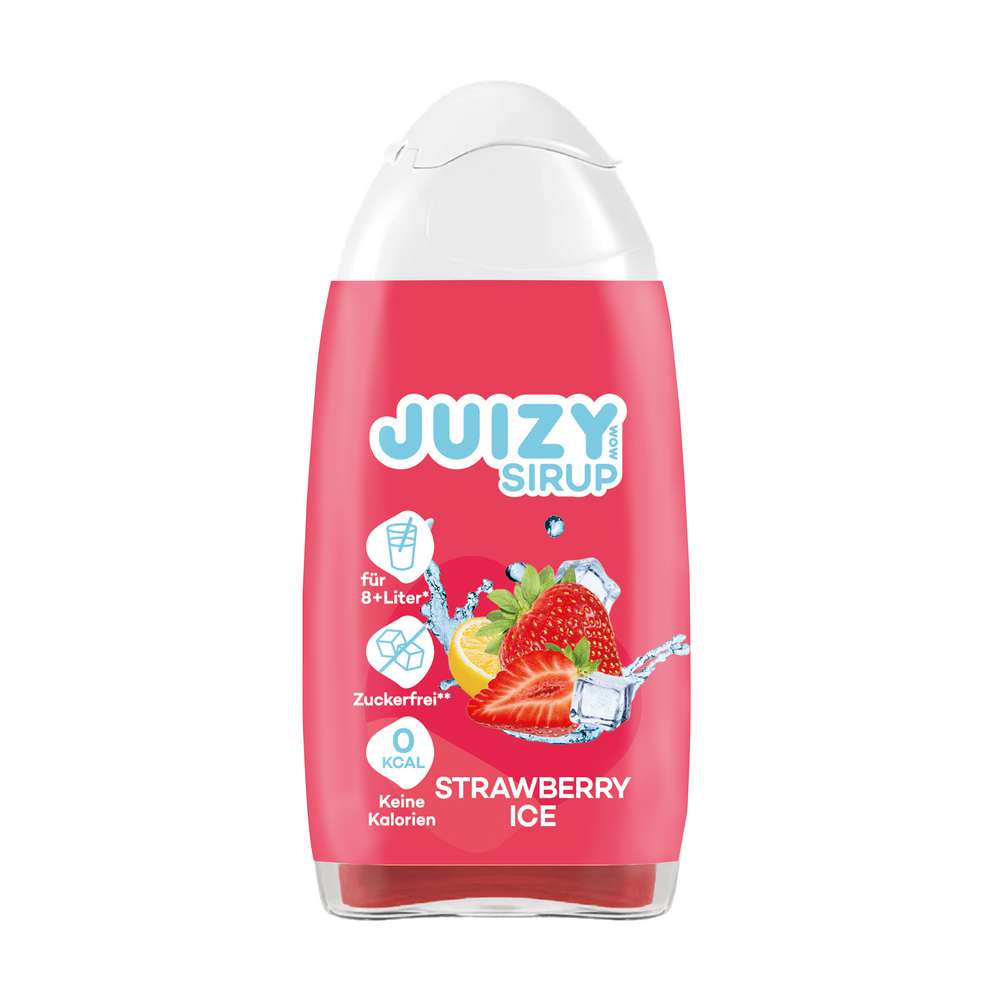 Produktabbildung Juizy Wow Sirup Strawberry-Ice