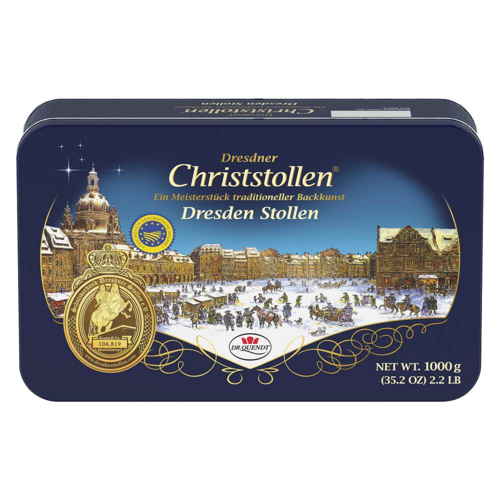 Produktabbildung Dr. Quendt Dresdner Christstollen, Dose
