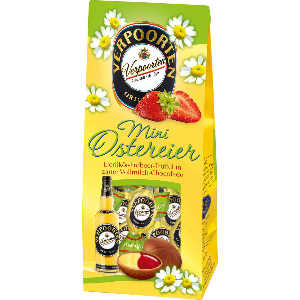 Produktabbildung Verpoorten Mini-Ostereier, Eierlikör-Erdbeer-Trüffel