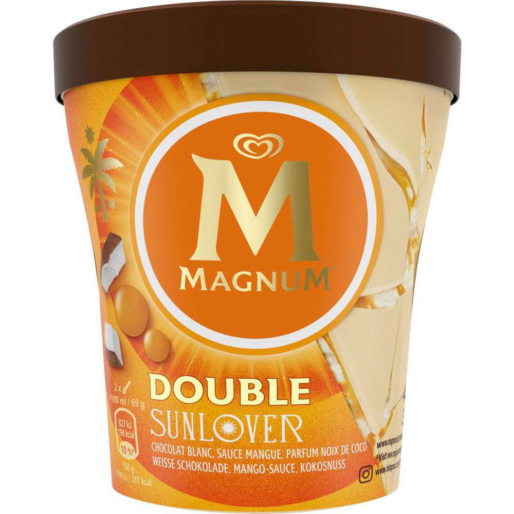 Produktabbildung Magnum Eis Double, Weiße Schoko/Mango/Kokos