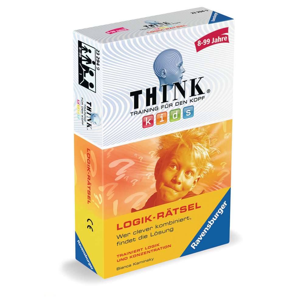 Produktabbildung Ravensburger Mitbringspiel Think Kids Logik-Rätsel