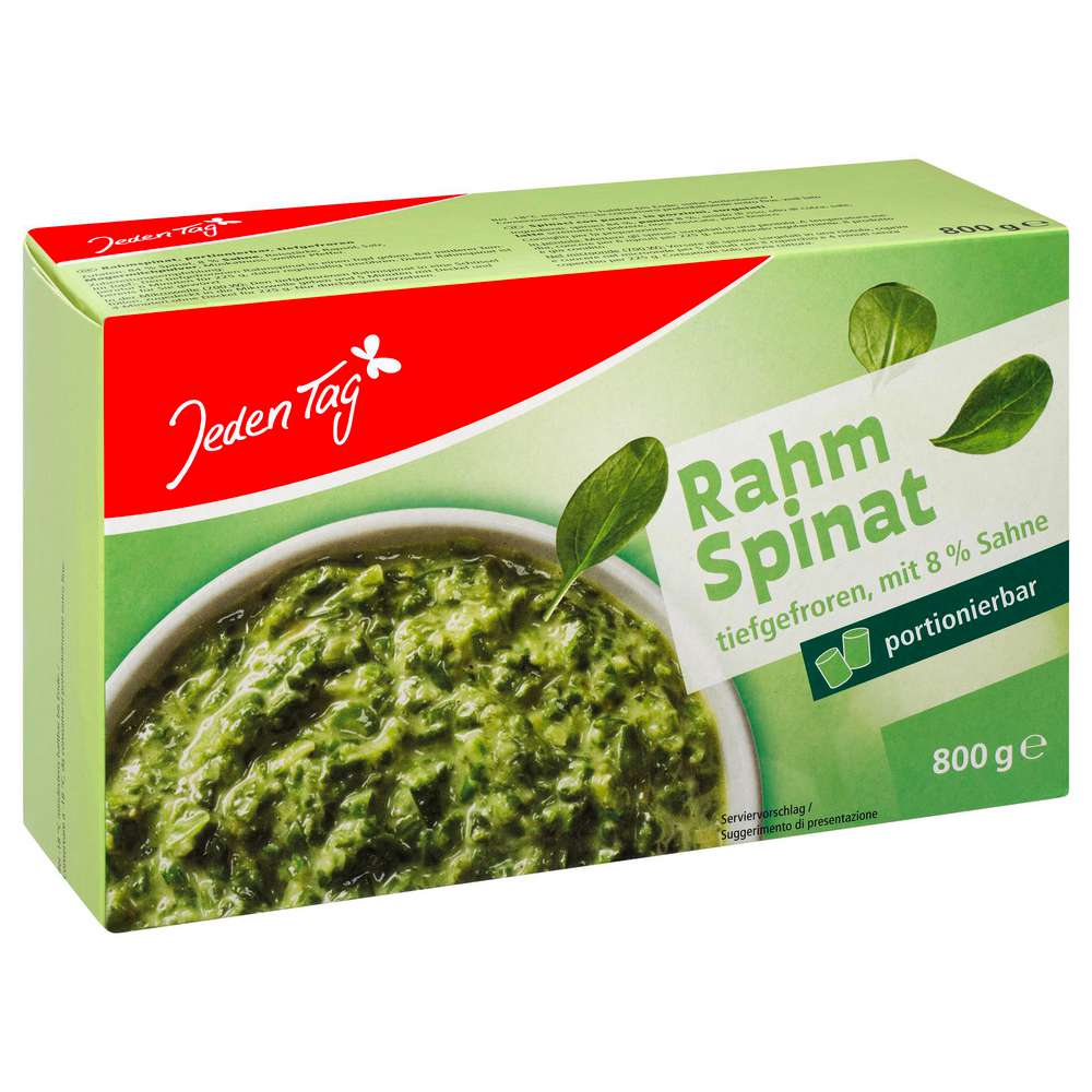 Produktabbildung Jeden Tag Rahmspinat, tiefgekühlt