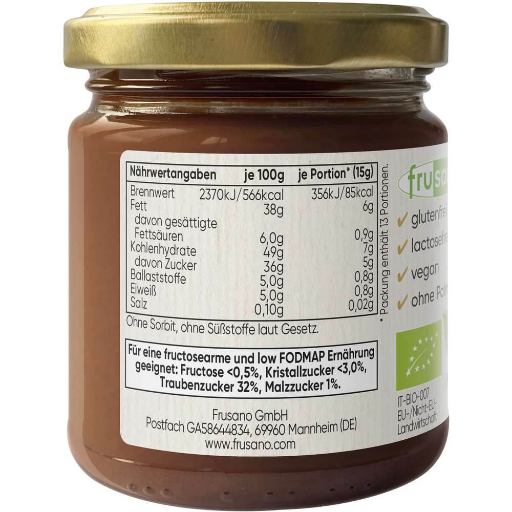 Produktabbildung Frusano Bio Nuss-Nougat-Creme Vegan