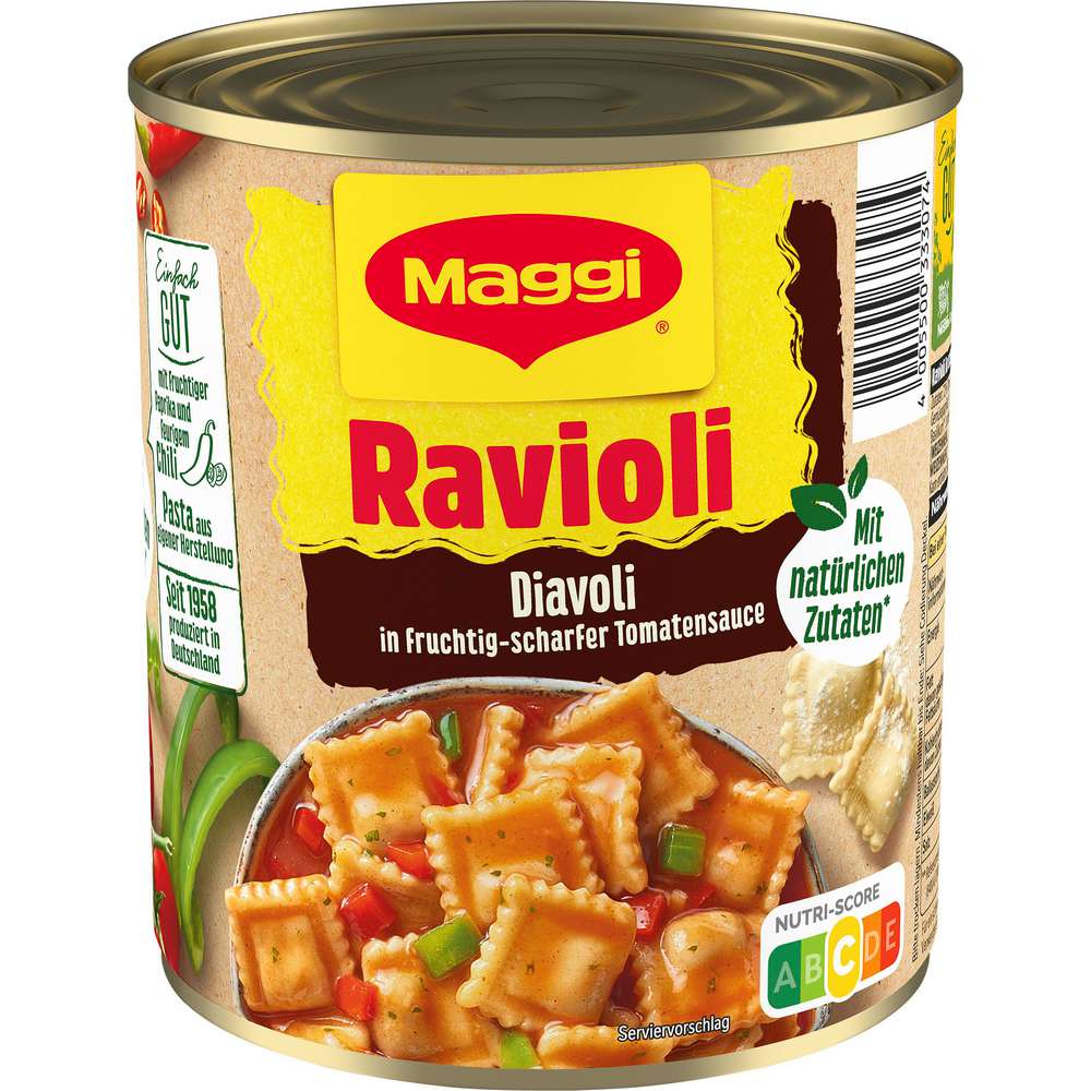 Produktabbildung Maggi Ravioli, Diavoli in scharfer Tomatensoße