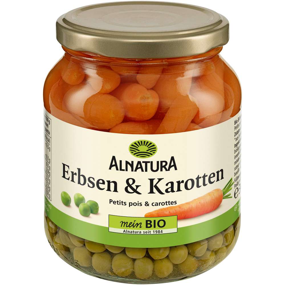 Produktabbildung Alnatura Bio Erbsen & Karotten