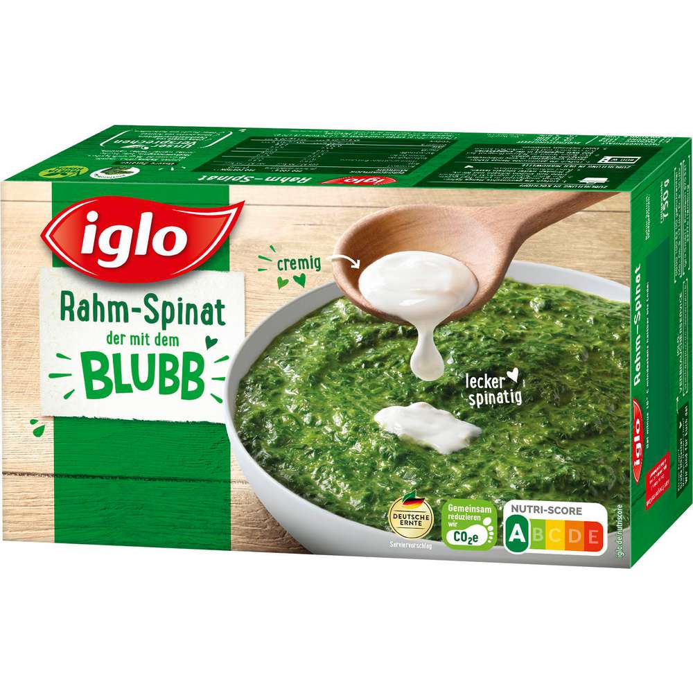 Produktabbildung Iglo Rahmspinat, tiefgekühlt