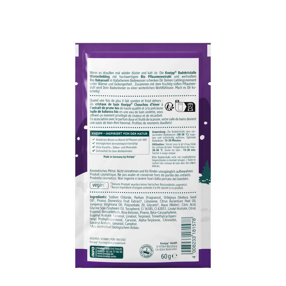Produktabbildung Kneipp Badekristalle Winterliebling, Bio Pflaume