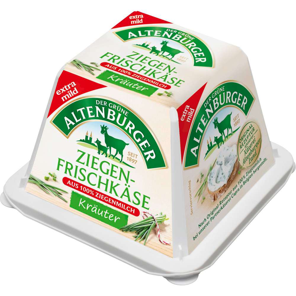 Produktabbildung Der Grüne Altenburger Ziegenfrischkäse, Kräuter