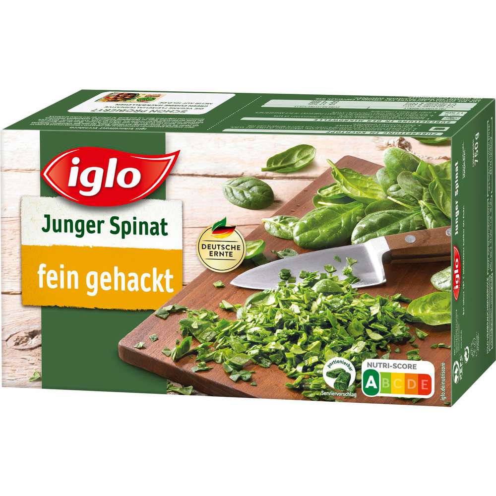 Produktabbildung Iglo Junger Spinat, portionierbar