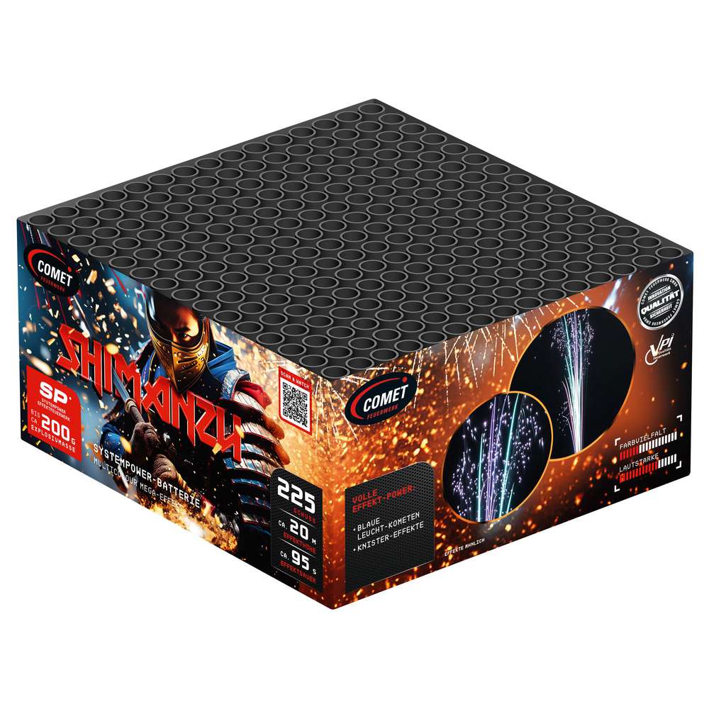Produktabbildung Comet Feuerwerk Shimanzu - 225 Schuss