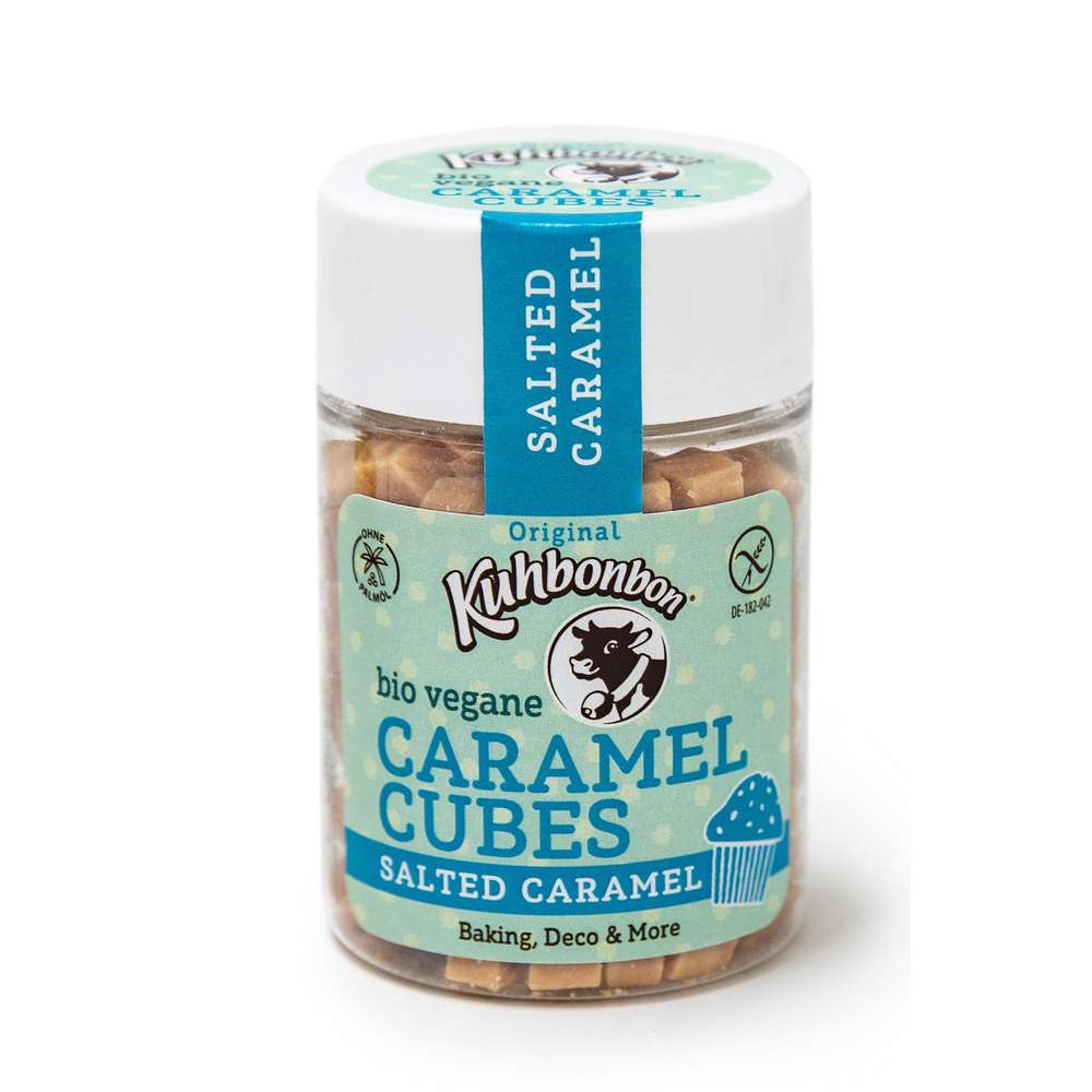 Produktabbildung Kuhbonbon Bio Vegane Salted Caramel Cubes