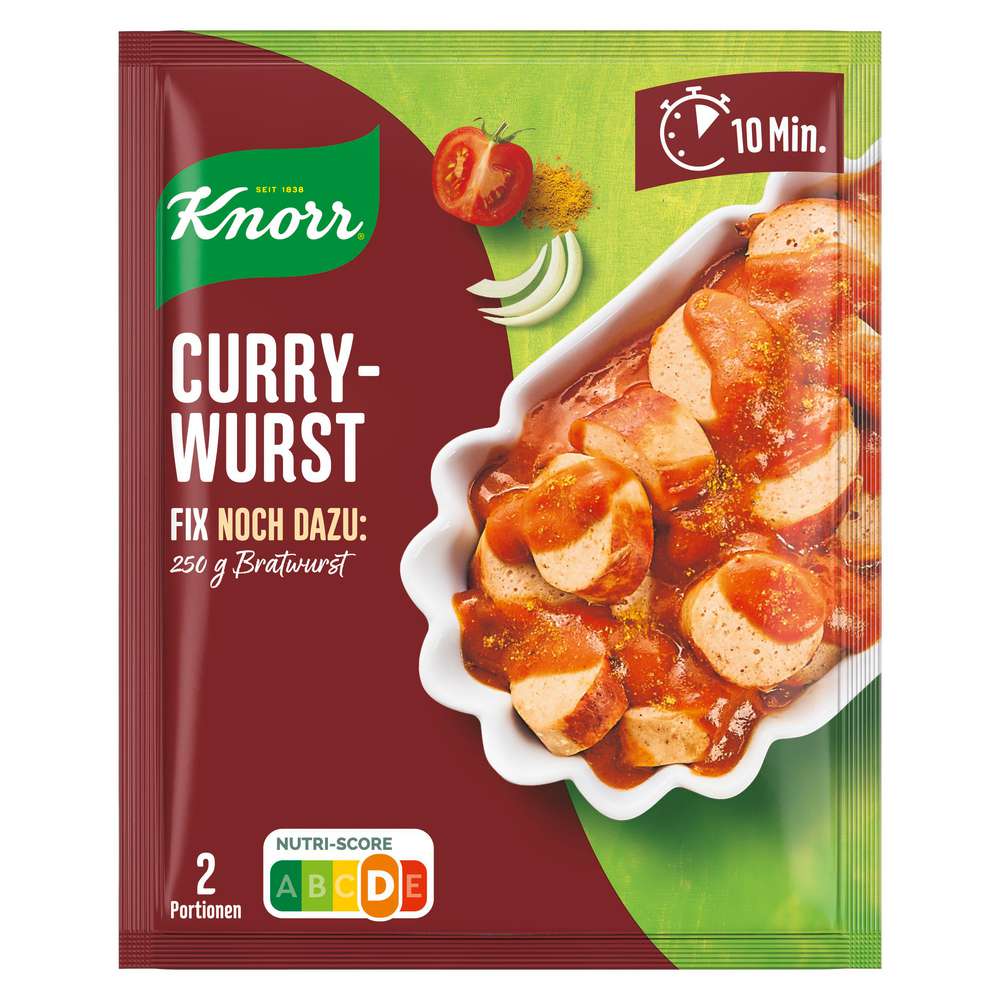 Produktabbildung Knorr Fix Würzmischung Currywurst