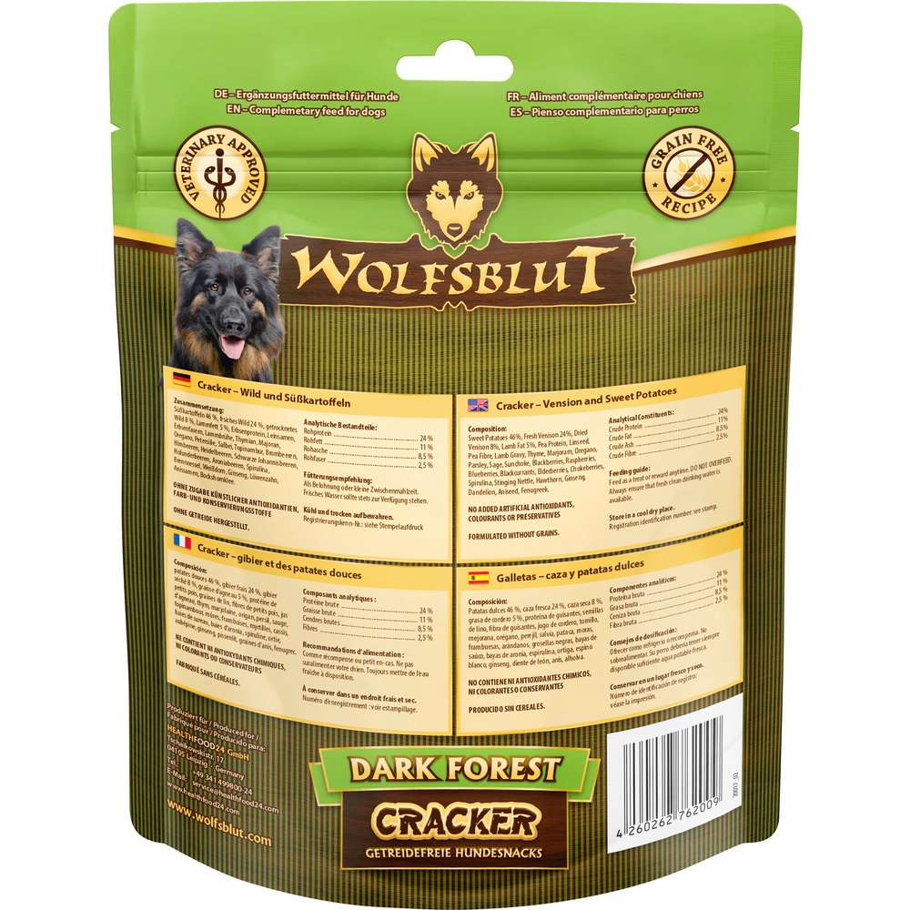 Produktabbildung Wolfsblut Hunde-Snack, Dark Forest, Wild/Süßkartoffel