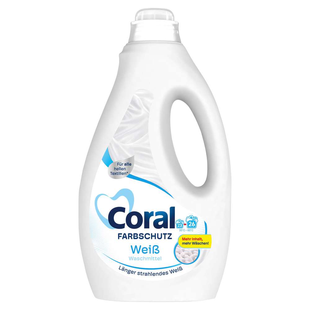Produktabbildung Coral Fein-Waschmittel flüssig, Weißes & Helles