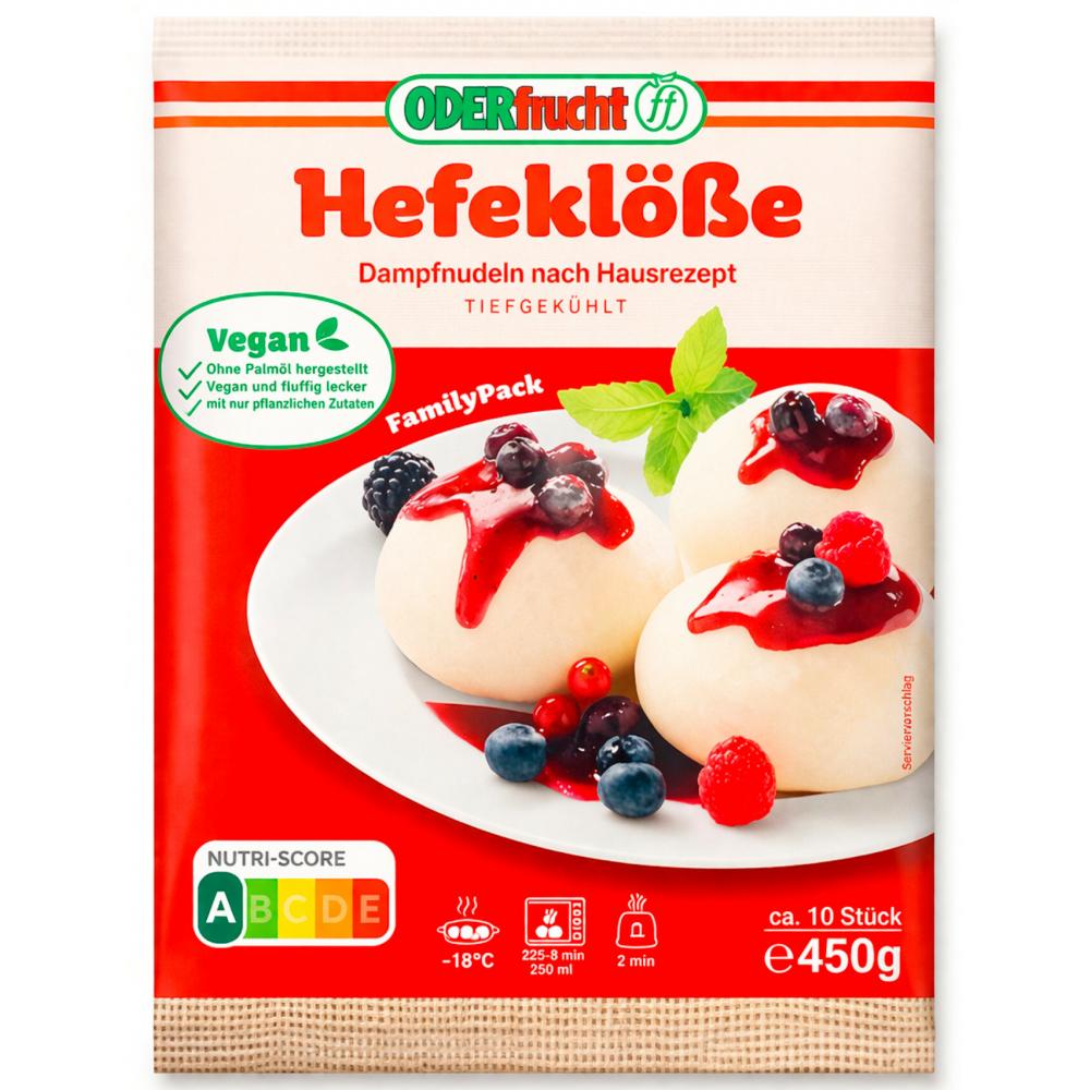 Produktabbildung keine Marke Oderfrucht  10 Hefeklöße, 450 g