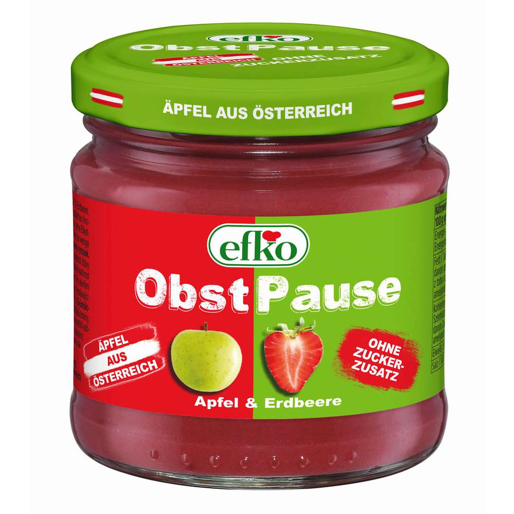 Produktabbildung efko Obstpause, Apfel/Erdbeere