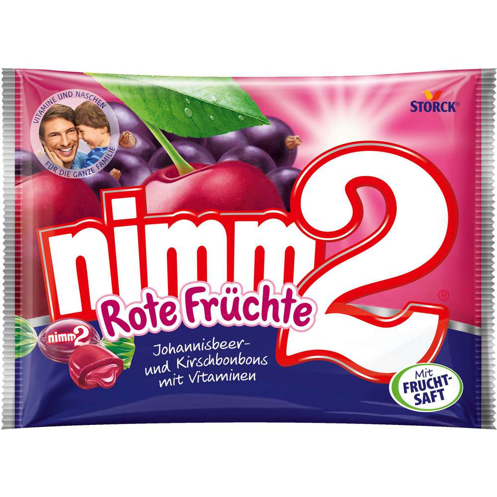 Produktabbildung Nimm2 Fruchtbonbons, Rote Früchte