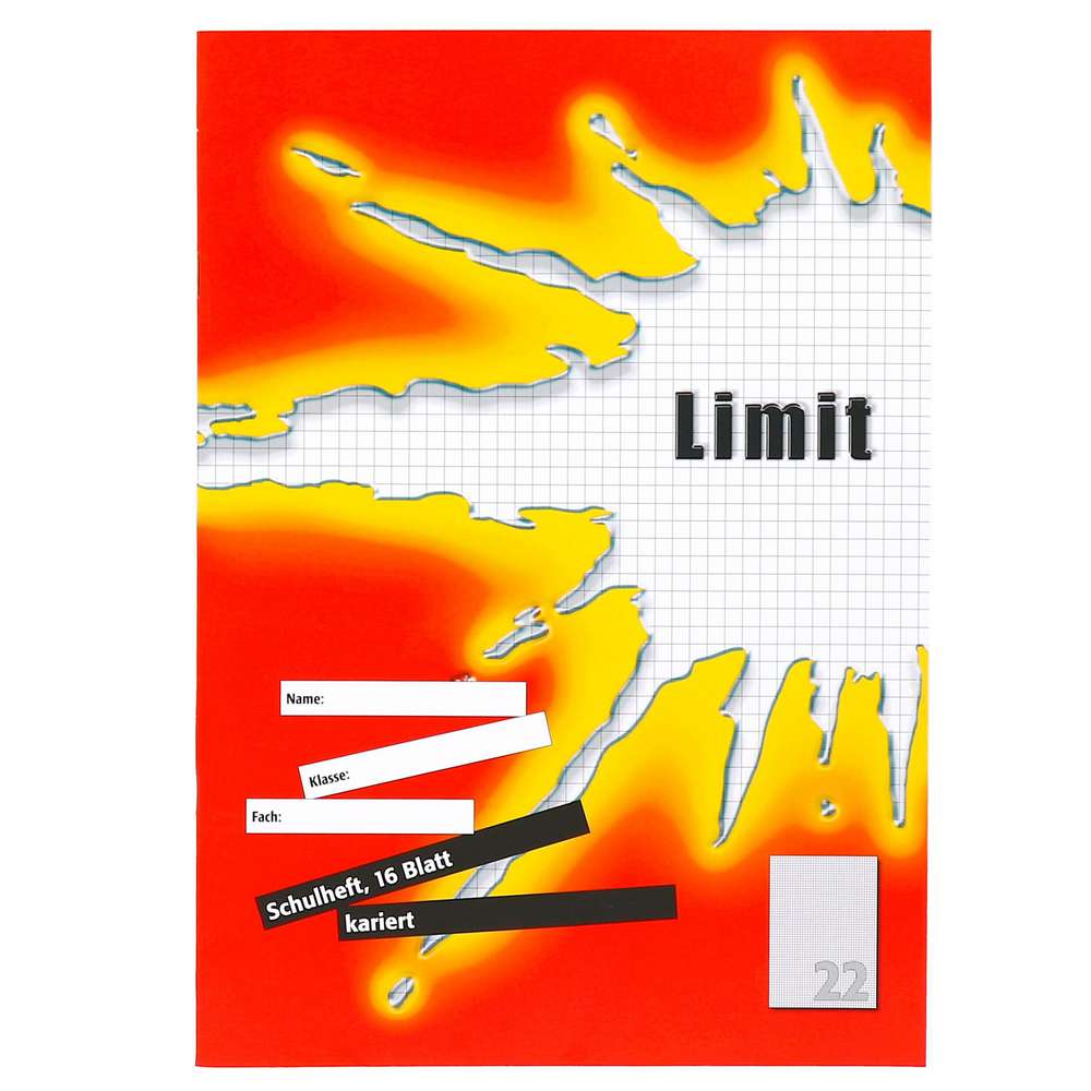 Produktabbildung Limit Schulheft A4 kariert Lineatur 22