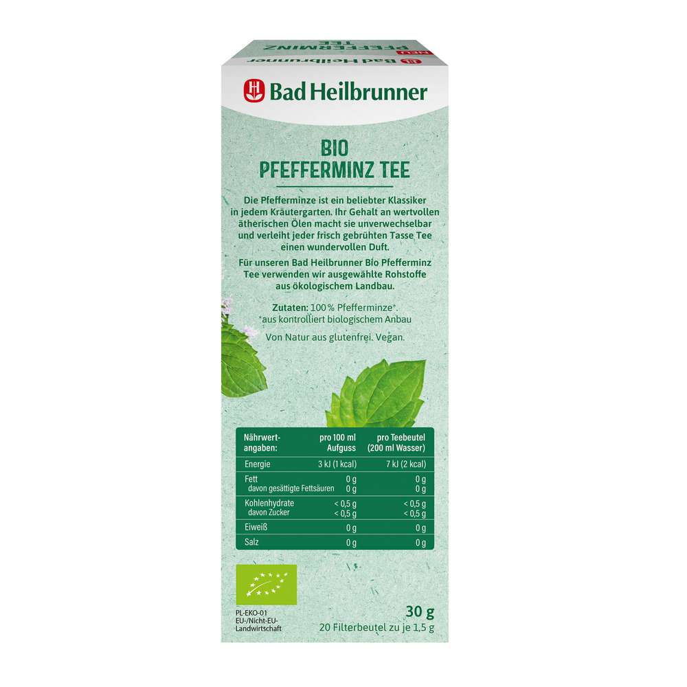 Produktabbildung Bad Heilbrunner Bio Kräutertee, Pfefferminze