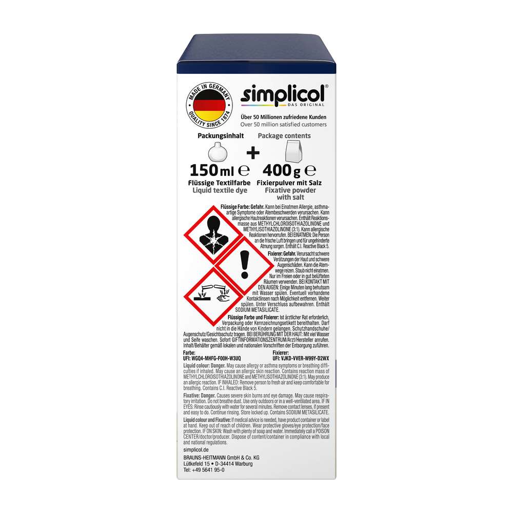 Produktabbildung simplicol Textilfarben intensiv, Nacht-Blau