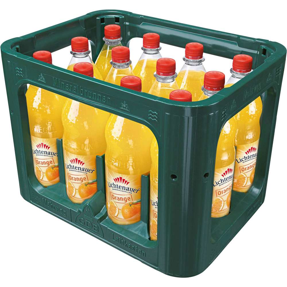 Produktabbildung Lichtenauer Orangen-Limonade (12x 1,000 Liter)