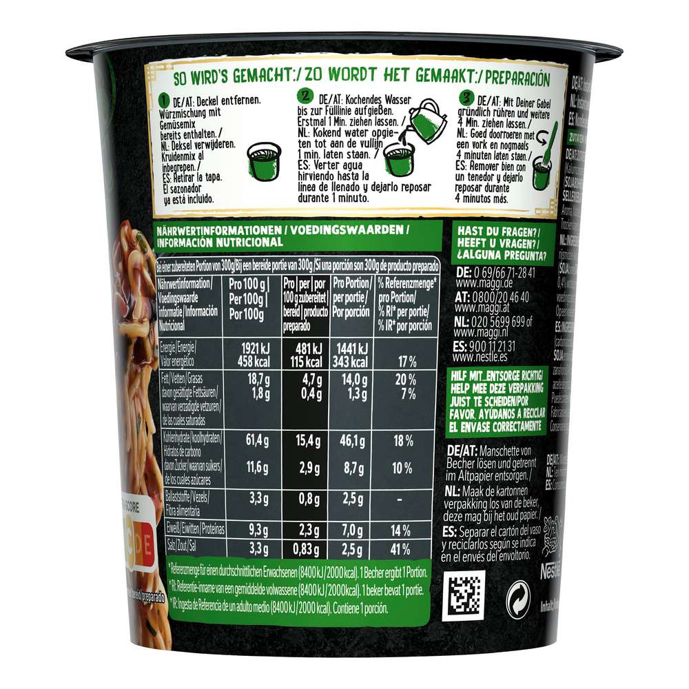 Produktabbildung Maggi Instant Cup Magic Asia, Saucy Noodles Teriyaki