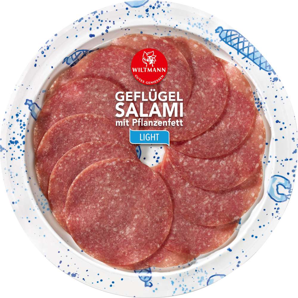 Produktabbildung Wiltmann Geflügel Salami, light