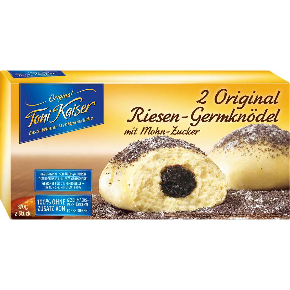 Produktabbildung TONI KAISER 2 Original Riesen-Germknödel, tiefgekühlt