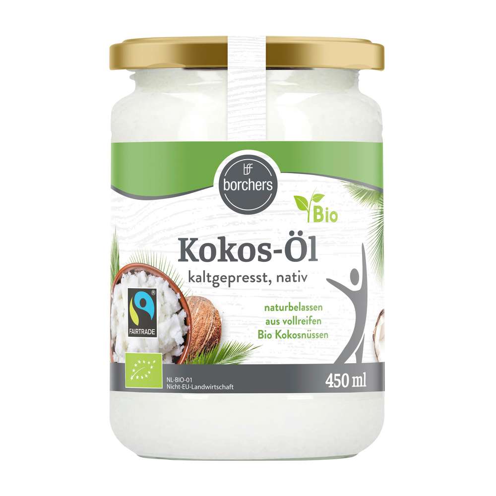 Produktabbildung borchers BFF Bio Kokosöl kaltgepresst, fairtrade