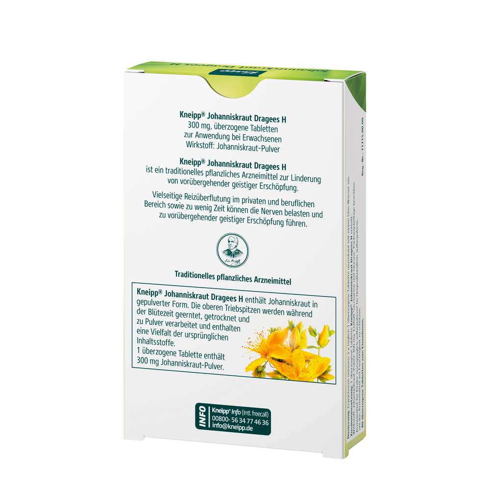 Produktabbildung Kneipp Johanniskraut Dragees H
