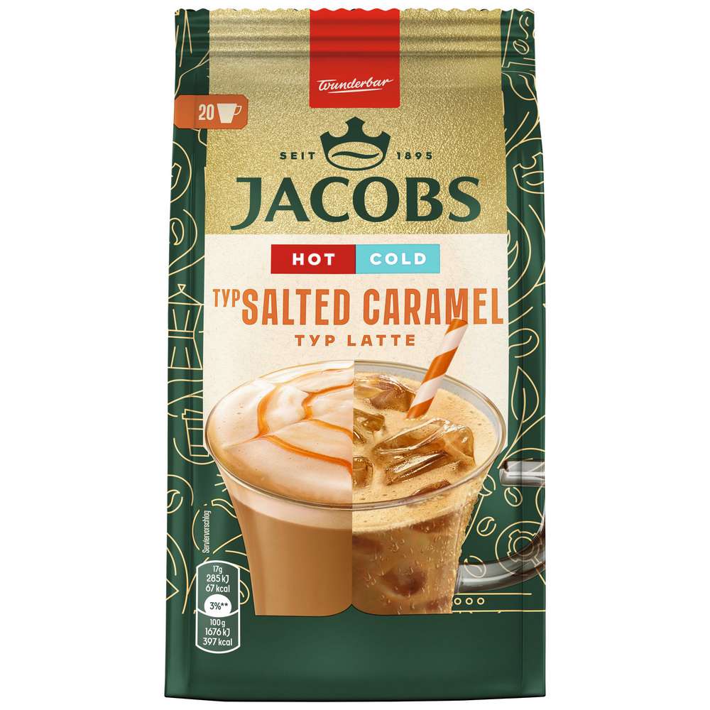 Produktabbildung Jacobs Kaffee Crema Hot&Cold, Salted Caramel