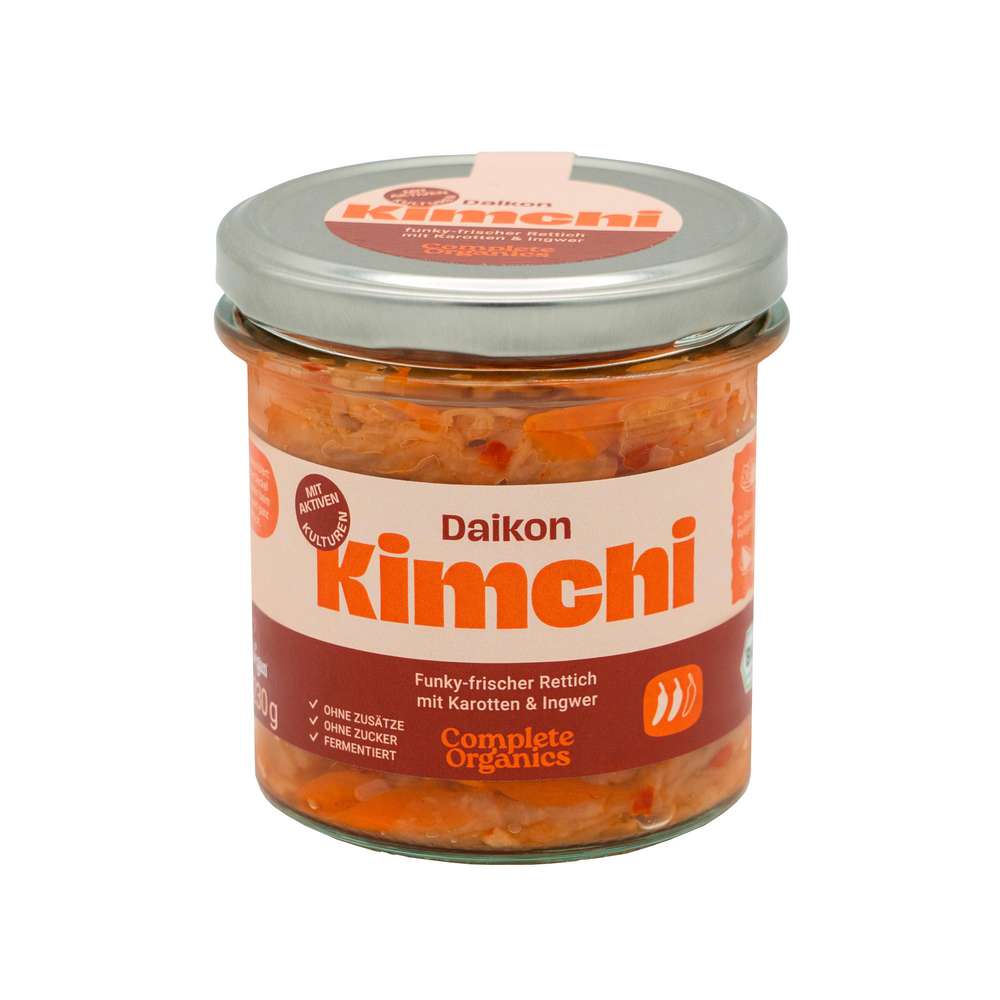 Produktabbildung complete organics Bio Daikon Kimchi scharf, Fermentiertes Gemüse