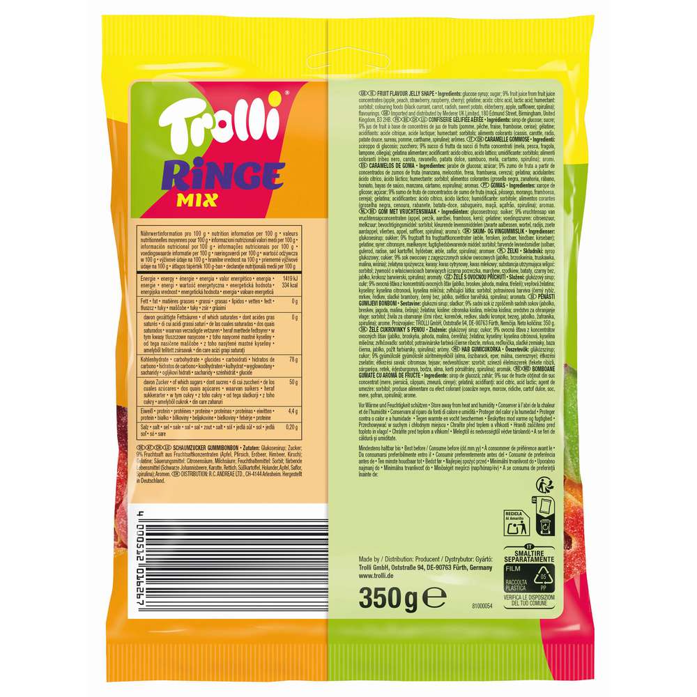 Produktabbildung Trolli Fruchtgummi Ringe-Mix XXL