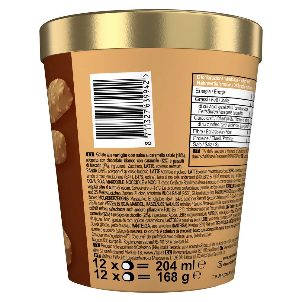 Produktabbildung Magnum Eis, Bonbon Gold-Caramel Billionaire